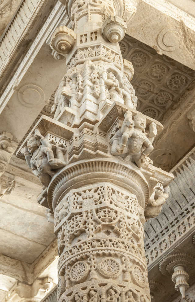 30 - India - Ranakpur - templo jainista de Chaumukha Mandir